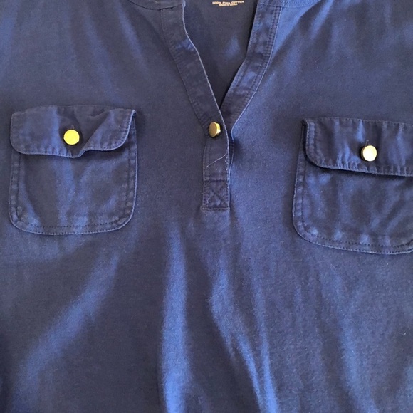 Charter Club Luxury Prima Cotton Cuffed 3/4Sleeve Blouse 3X - Picture 4 of 9